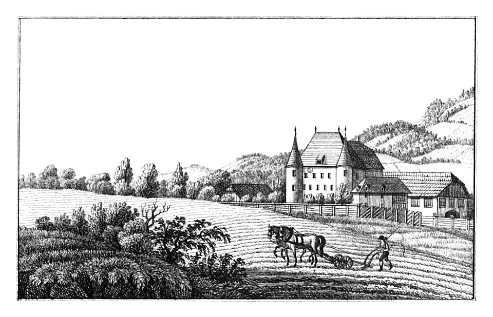 127 Schloß Hautzenbichl, Kobenz - J.F.Kaiser Lithografirte Ansichten der Steiermark 1830
