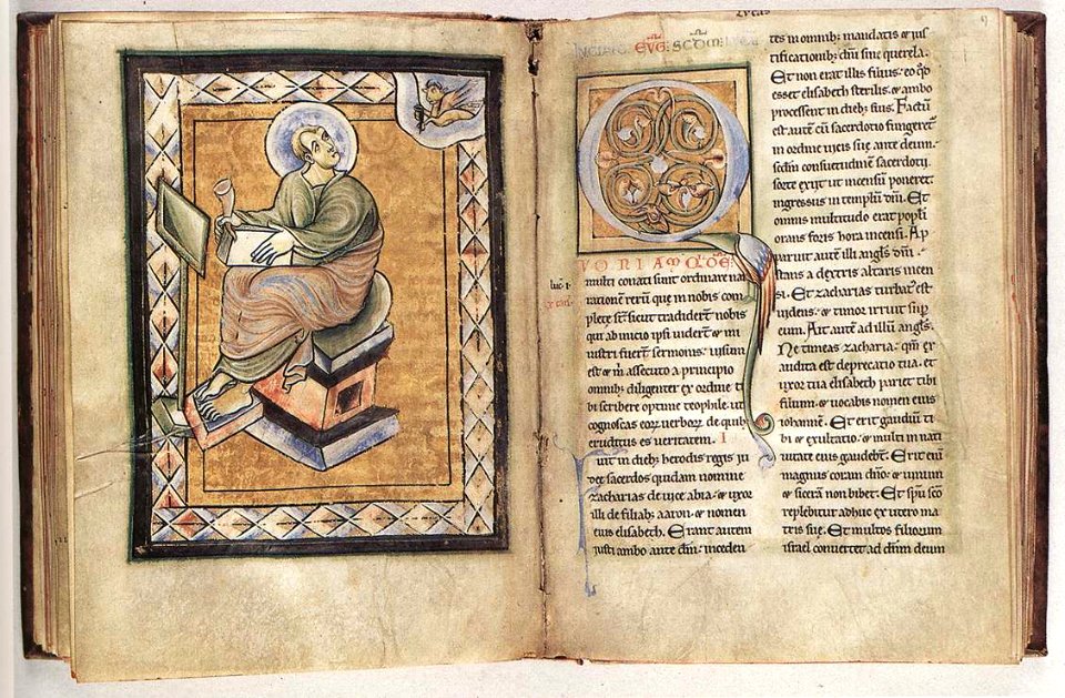 12th-century painters - Evangeliarum from Saint-Amand Abbey - WGA15832
