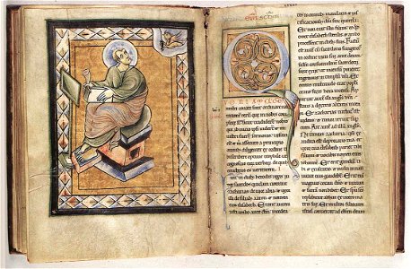 12th-century painters - Evangeliarum from Saint-Amand Abbey - WGA15832
