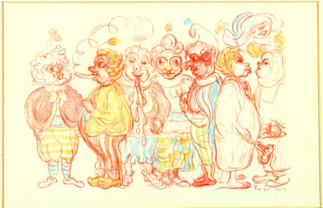 12. Grimacet, Craco-Cigaret... (uit- La Gamme d'Amour), James Ensor, Mu.ZEE Oostende, SM001228