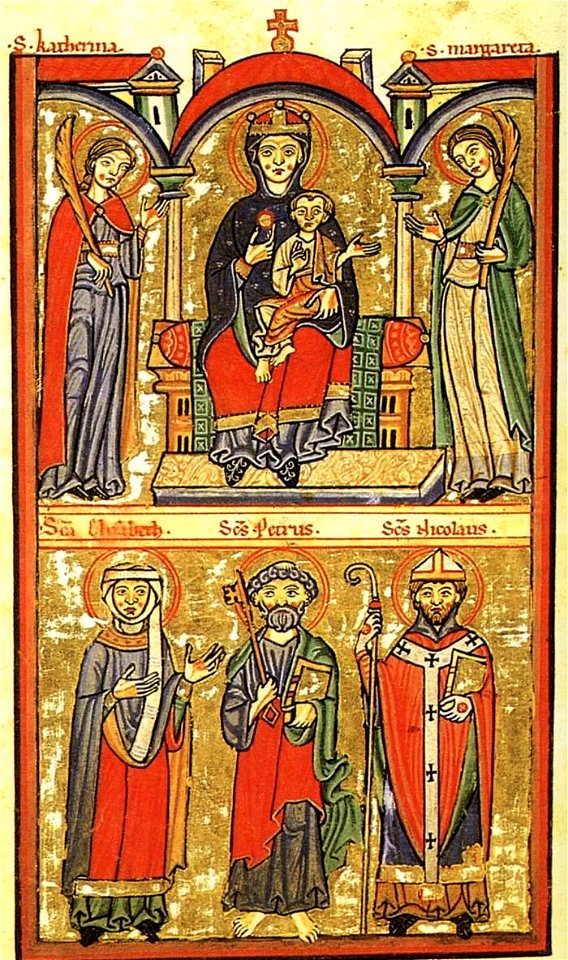 12th-century unknown painters - Illustration to a Psalter - WGA15935