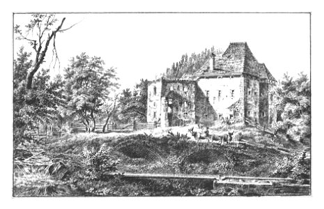 122 Ruine Hart bei Kindberg - lith. Joseph Kuwasseg - J.F.Kaiser Lithografirte Ansichten der Steiermark 1830