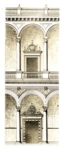 120b Tafel 10 Toledo, Hoffassadendetail im Alcazar