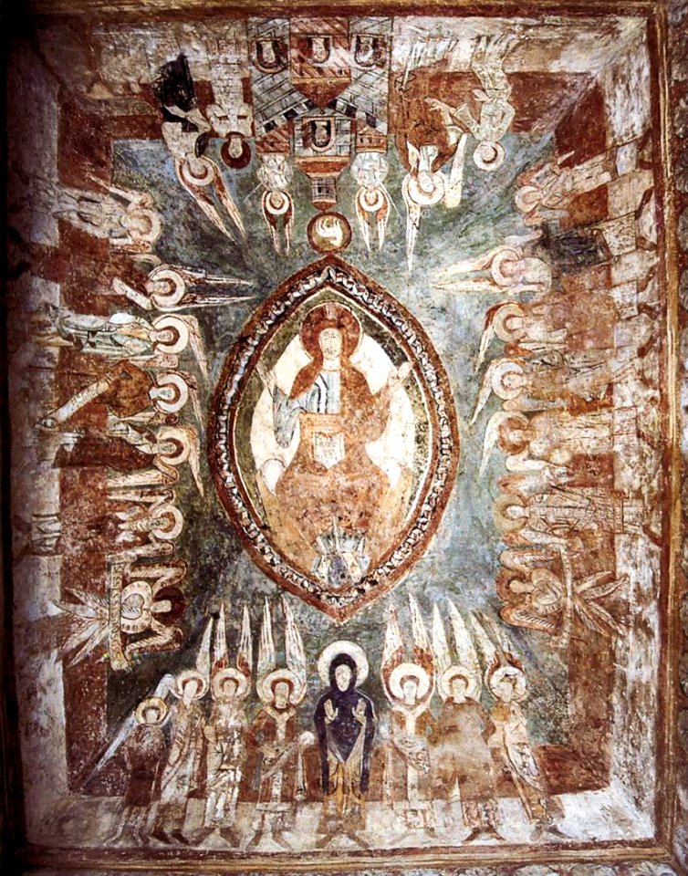 12th century unknown painters - Christ in Majesty and the Heavenly Jerusalem - WGA19717