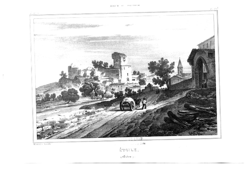 1292 album dauphiné, Etoile-sur-Rhone, Drome, by AD