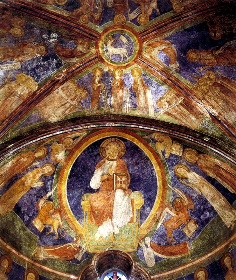 12th century unknown painters - Christ in Majesty - WGA19729