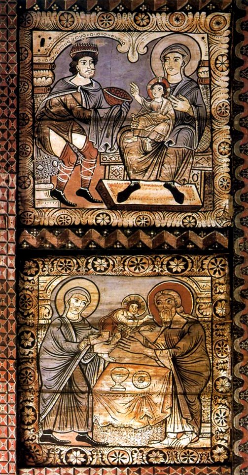 12th century unknown painters - Wooden ceiling (detail) - WGA19761