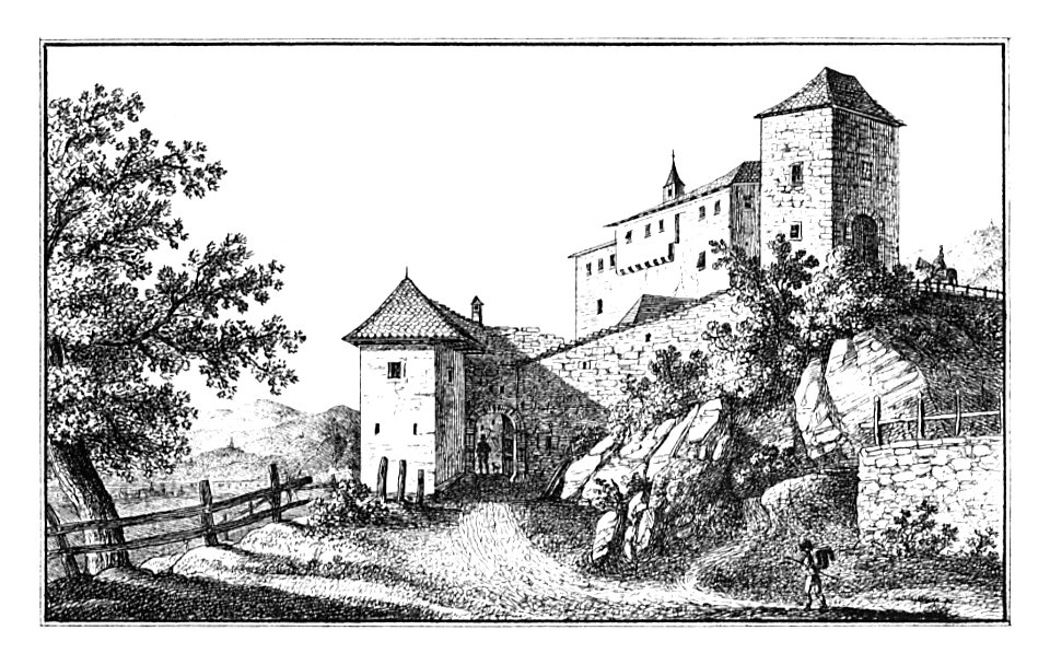132 Hörberg, Schloß — Podsreda - J.F.Kaiser Lithografirte Ansichten der Steiermark 1830