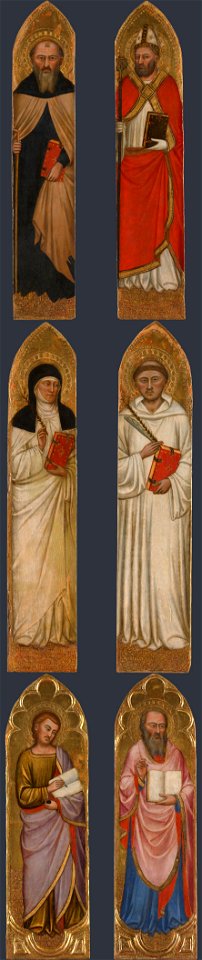 13 Jacopo di Cione Polyptych San Pier Maggiore, detail. 1370-71 London NG