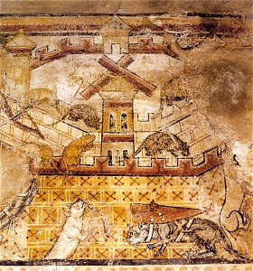 12th century unknown painters - War between Cats and Mice - WGA19686