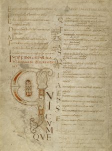 13542101 Decorated Initial Q