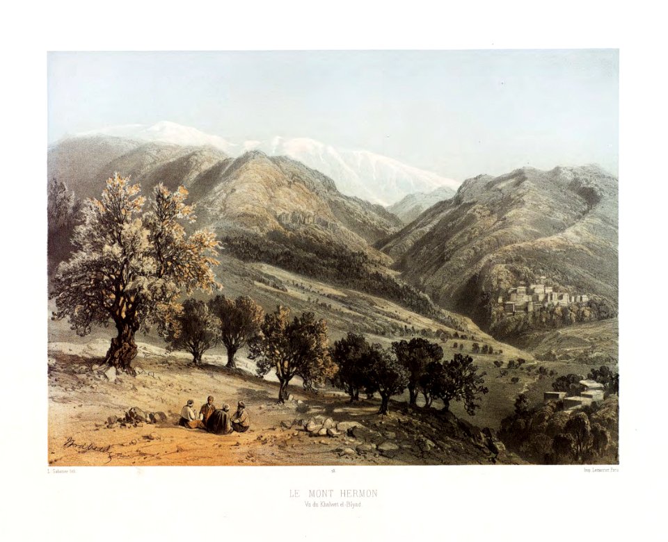 13.Le mont Hermon, vu de Khalwet el-Biyad.