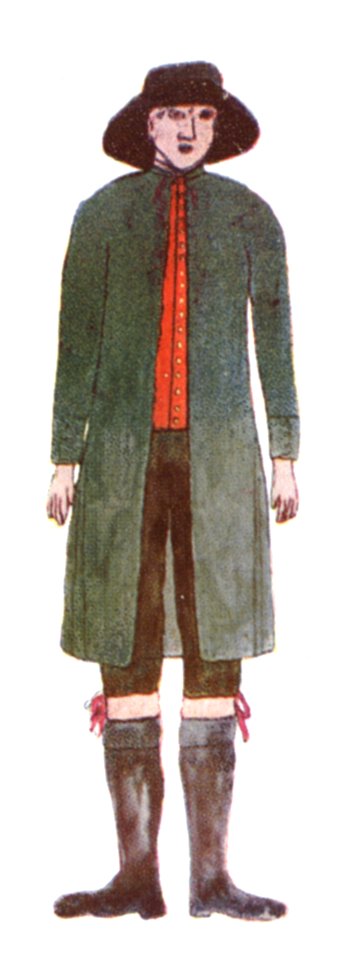 134 Sonntagstracht in den Windischen Büheln, Spielfeld, Mureck, Marburg, Schleinitz um 1808