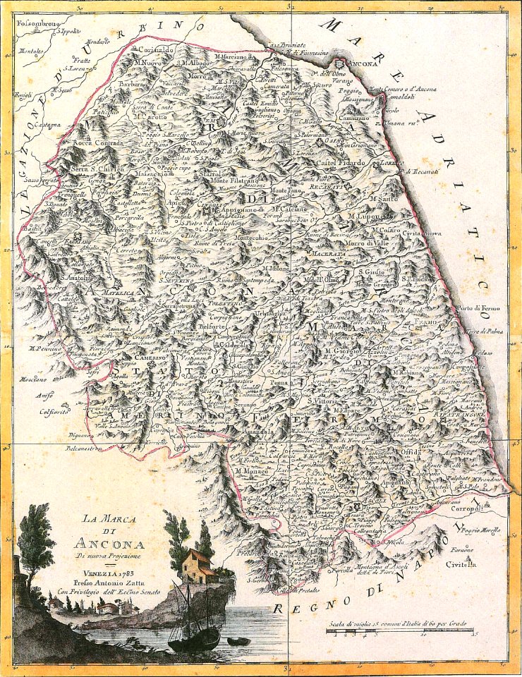 13 - La Marca di Ancona Di nuova Projezione, 1779-1785 - Antonio Zatta