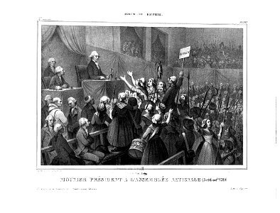 133 album dauphiné, Jean-Joseph Mounier président à l'assemblée nationale, 5 et 6 oct 1789, by AD