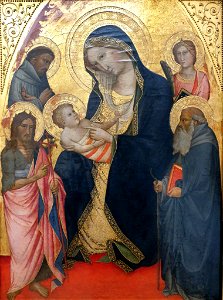 1386 Gaddi Maria mit dem Kind Gemäldegalerie Kat.Nr. III.72 anagoria