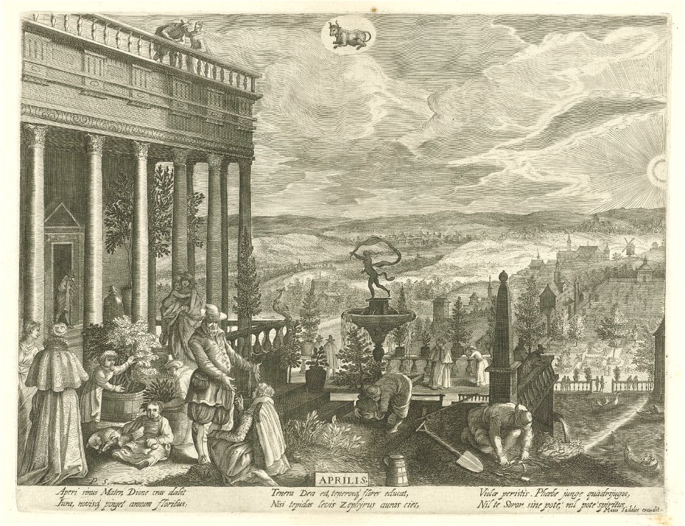 Aegidius Sadeler, Pieter Stevens II - April