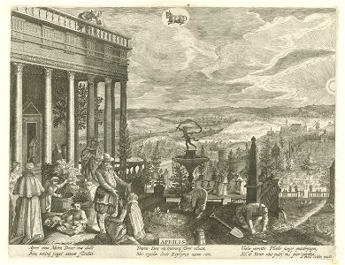 Aegidius Sadeler, Pieter Stevens II - April