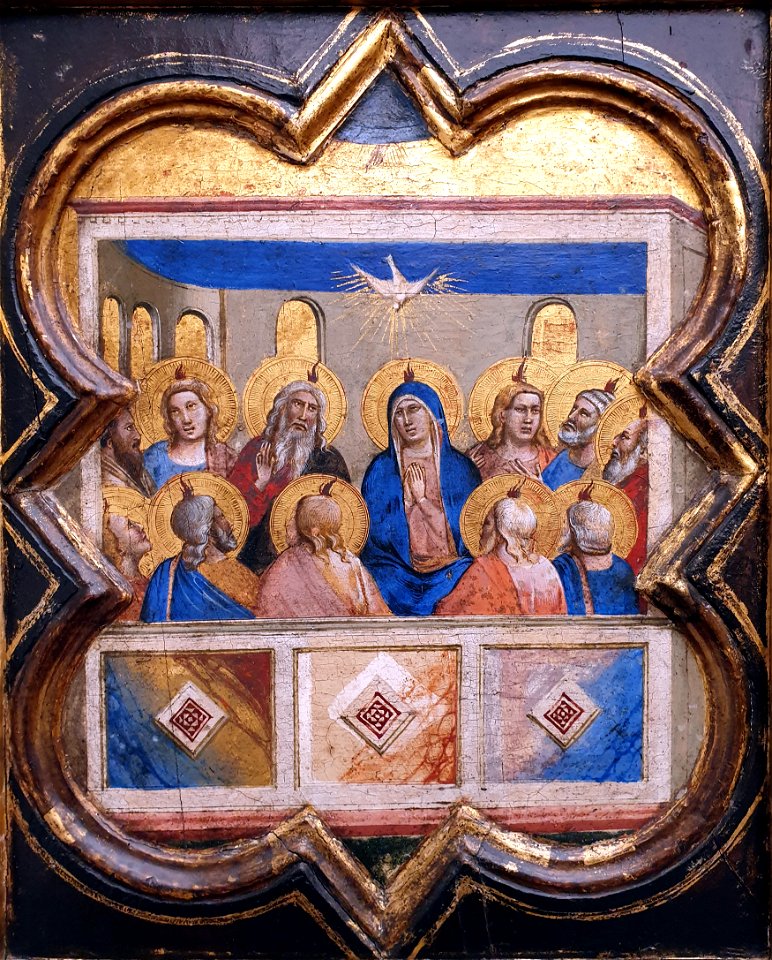 1356 Gaddi Die Ausgießung des Heiligen Geistes Gemäldegalerie Kat.Nr. 1073 anagoria