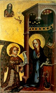 Franco-Flemish Annunciation. Free illustration for personal and commercial use.