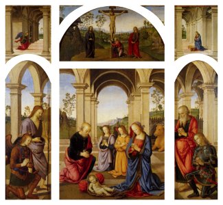 Perugino polyptych albani torlonia 1491 (21734338144). Free illustration for personal and commercial use.