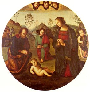 Perugino birth christ tondo (22367666441)