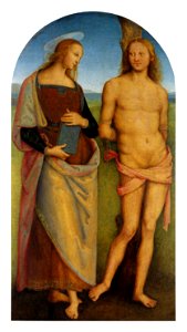 Perugino pal di sant agostino sant irene st sebastian 1523 (22169354258)