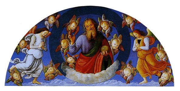 Perugino polyptych st peter eternal blessing with cherubs angels 1500 (22170252749)