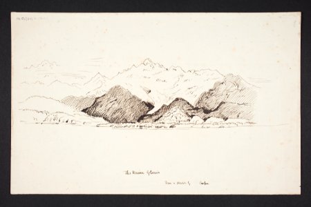 The Waiau Glacier from a sketch by Cooper (48752264058)
