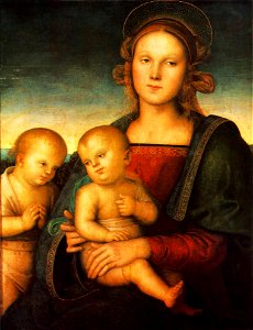 Perugino madonn with child little st john 1497 (22357044605)