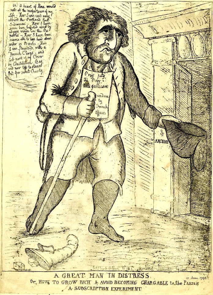 A great man in distress or, How to grow rich & avoid becoming chargable to the Parish. A subscription experiment (BM 1868,0808.6298)