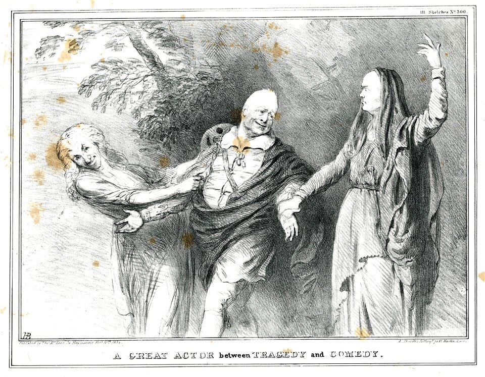 A great actor between tragedy and comedy. (BM 1857,1222.49)