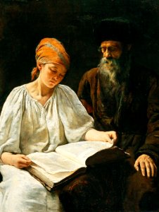 A girl reading