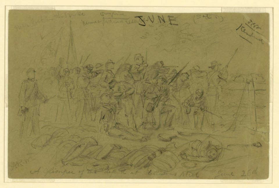A glimpse of the defeat at Ellisons Mill June 26th LCCN2004660959