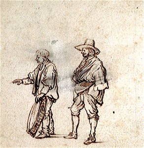 A gentleman standing by a fishermen RMG PV5201