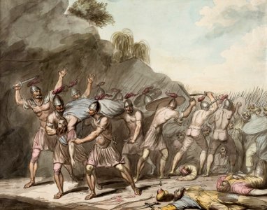 A Hero’s body borne from battle - Samuel Woodforde