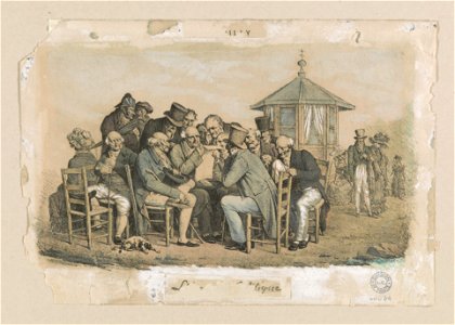 A group of men sitting around in a circle LCCN2003680594