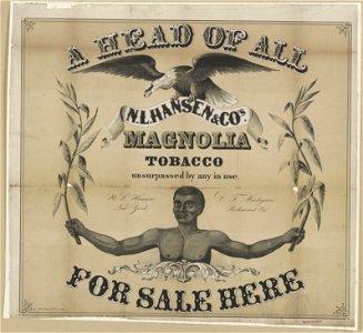 A head of all, N.L. Hansen & Co's. magnolia tobacco, unsurpassed by any in use. For sale here - Robt. J. Betge 72 Broad Street. LCCN2017646673