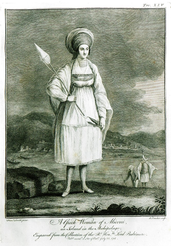A Greek woman of Miconi, an island in the Archipelago - Calvert Frederick (baron Baltimore) - 1769