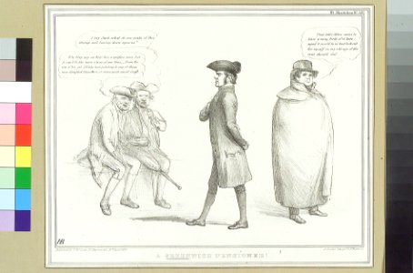 A Greenwich Pensioner! (caricature of Richard Lalor Shiel MP) RMG PY3323