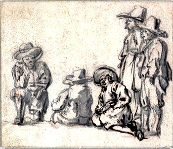 A group of five men RMG PV5193
