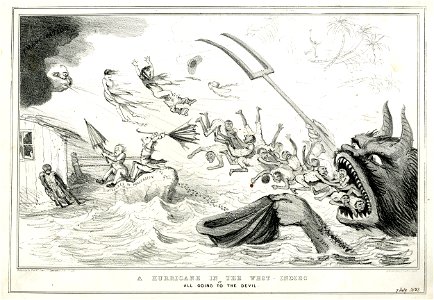 A Hurricane in the West Indies, or All going to the devil (BM 1868,0808.9471)