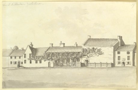 A house at Northallerton by Samuel Hieronymus Grimm 1773. Free illustration for personal and commercial use.