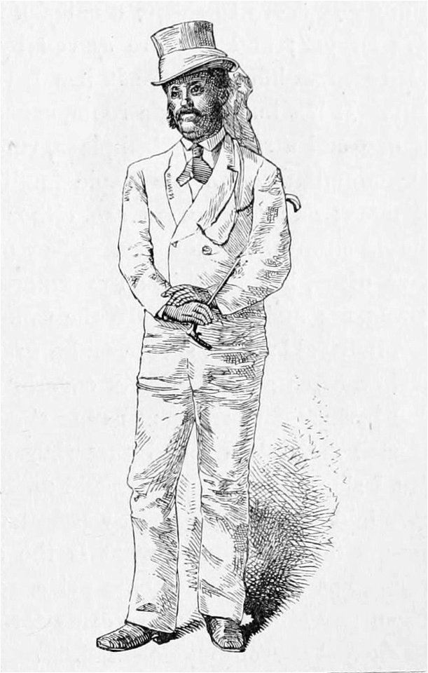 A Hawaiian Chief illustration, c. 1870s bw