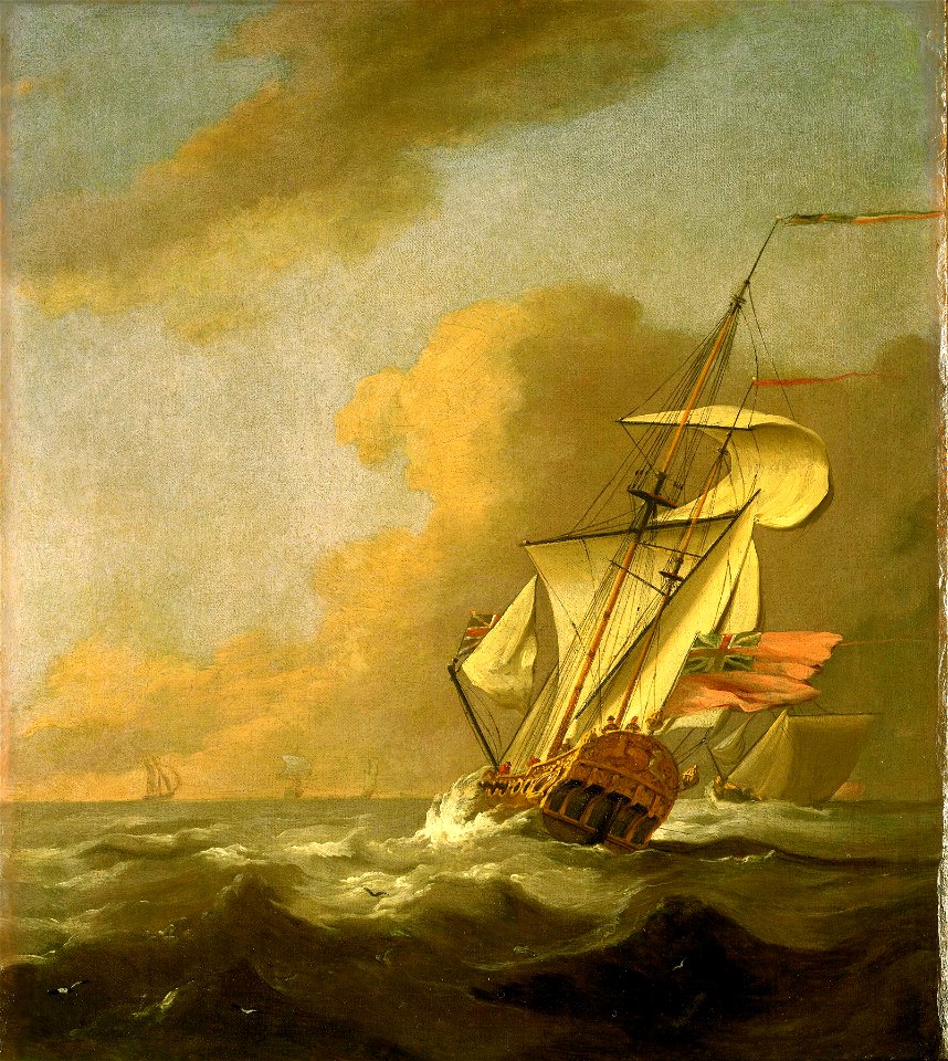 A Ketch-Rigged Royal Yacht in a Breeze RMG BHC0994