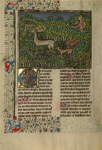 A Hunter and Dogs Pursuing a Fallow Deer - Google Art Project