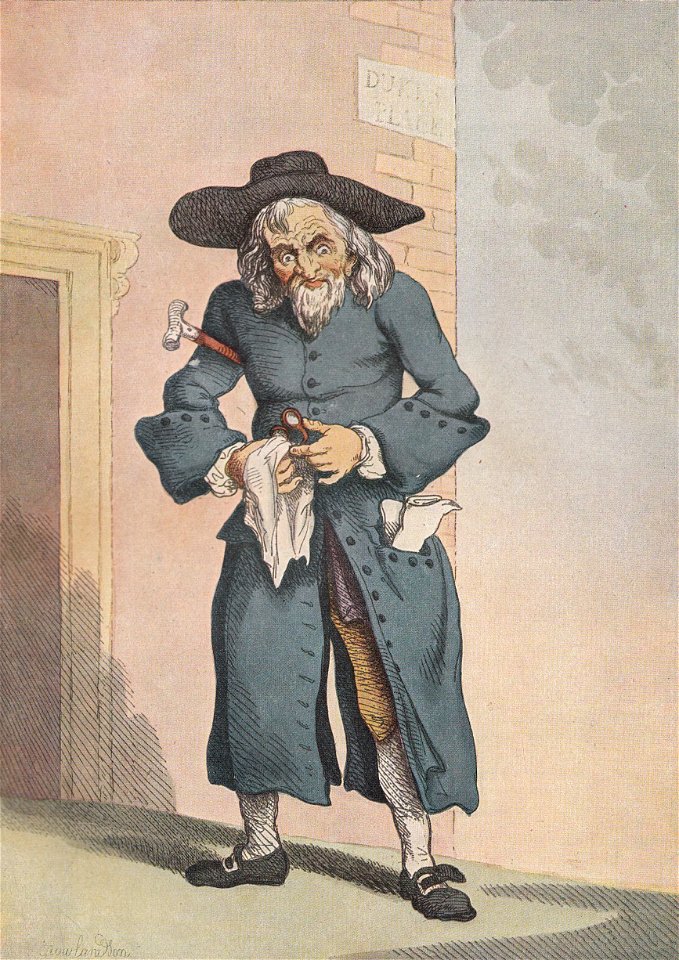 A Jew Broker by Thomas Rowlandson, 1789