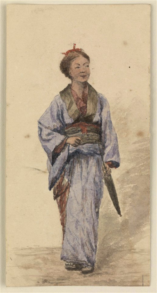 A Japanese girl with a parasol RMG PT2098