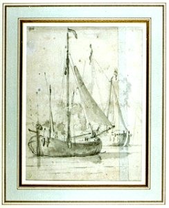 A hoeker with only her jib set RMG PU0710
