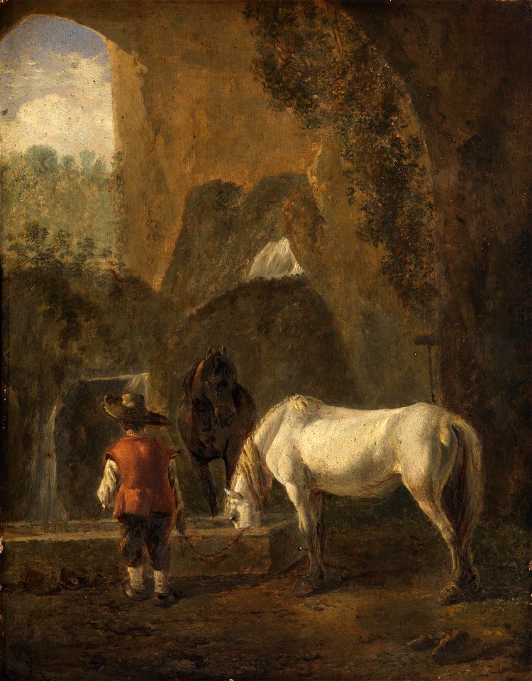A Horse Drinking by Jan Both National Gallery of Ireland NGI.706